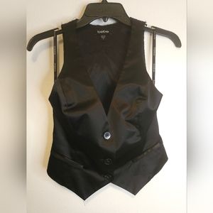 Bebe Black Lece Back Vest